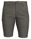 Dondup Man Shorts & Bermuda Shorts Grey Size 31 Cotton, Polyester, Elastane