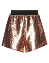Chiara Ferragni Woman Shorts & Bermuda Shorts Orange Size M Polyester, Polyethylene