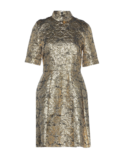 Mulberry Short Dresses In Gold