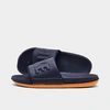 Nike Men's Offcourt Slide Sandals In Blackened Blue/blackened Blue