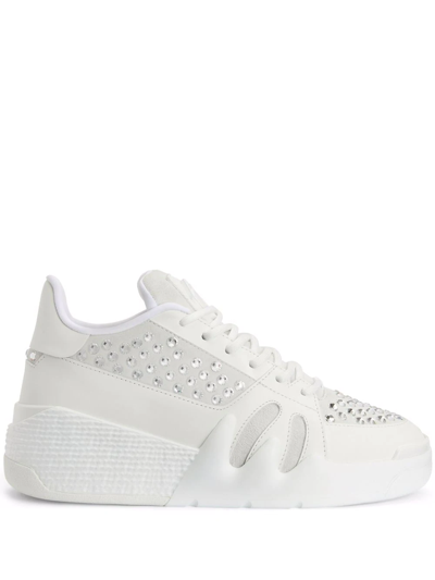Giuseppe Zanotti Talon Panelled Sneakers In White
