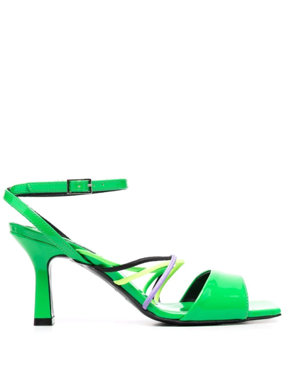 Msgm Multi-strap Sandals In Grün