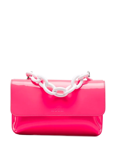 Msgm Twin Double Tote Bag In Pink