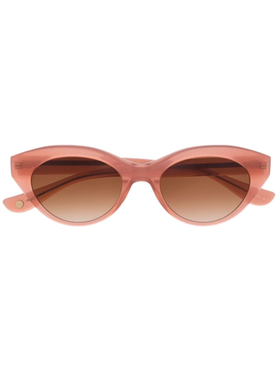 Garrett Leight Tinted Cat-eye Frame Sunglasses In Rosa