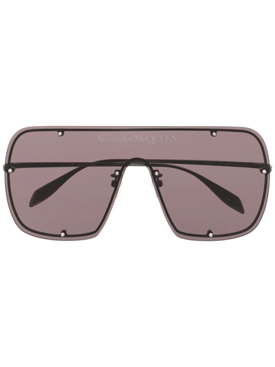 Alexander Mcqueen Tinted Oversize-frame Sunglasses In Schwarz