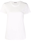 Moncler Short-sleeved Crewneck T-shirt In Weiss