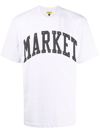 Market Arc Puff Print Logo T-shirt In Grau