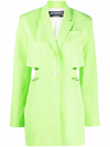 Jacquemus La Robe Bari Long Sleeve Cutout Blazer Minidress In Grün