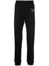 Giuseppe Zanotti Logo Embroidery Sports Pants In Schwarz