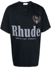 RHUDE LOGO-PRINT T-SHIRT