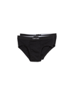 Tom Ford Logo Jacquard Waist Cotton Stretch Briefs Pack Of 2 In Black
