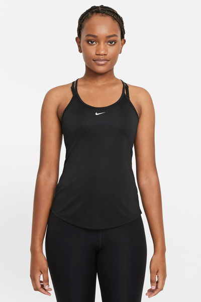 Nike Dri-fit One Elastika Tank In Black