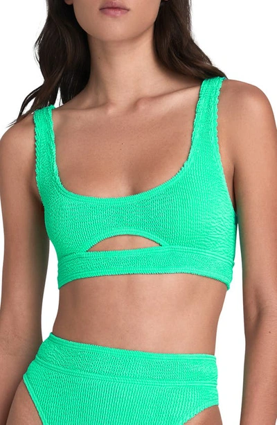 Bound By Bond-eye The Sasha Cutout Bikini Top In Jade