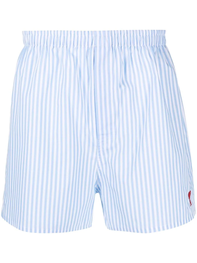 Ami Alexandre Mattiussi White & Blue Ami De Cœur Boxers