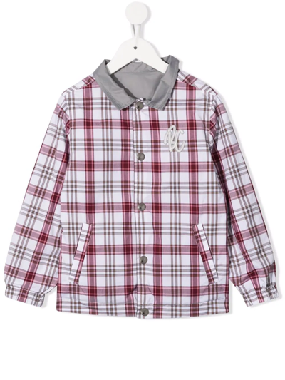 Brunello Cucinelli Kids' Check-print Cotton Jacket