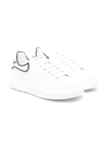 PHILIPP PLEIN JUNIOR CONTRASTING-TRIM SNEAKERS