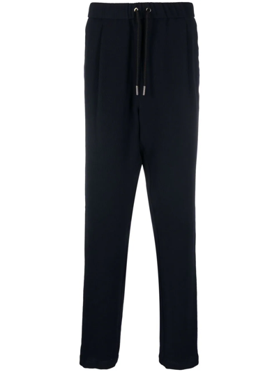 Giorgio Armani Drawstring-waist Sweatpants In Blue