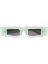 Kuboraum Rectangular-frame Sunglasses In Green