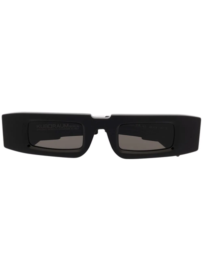 Kuboraum Rectangular-frame Sunglasses In Black