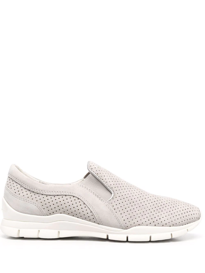 Geox Sukie Suede Trainers In Grey
