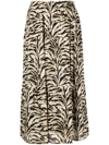 BA&SH IVA PRINTED MIDI SKIRT