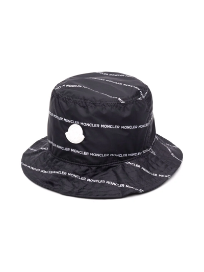 Moncler Babies' Navy Logo-print Shell Bucket Hat 3-18 Months 12-18 Months