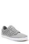Vans Atwood Deluxe Checkerboard Sneaker In Washed Check Green Millieu