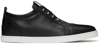 CHRISTIAN LOUBOUTIN BLACK F.A.V FIQUE A VONTADE FLAT SNEAKERS