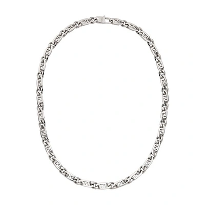 Fendi O'lock Necklace In Argent