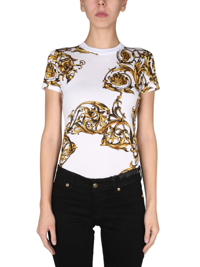Versace Jeans Couture "regalia Baroque" T-shirt In White