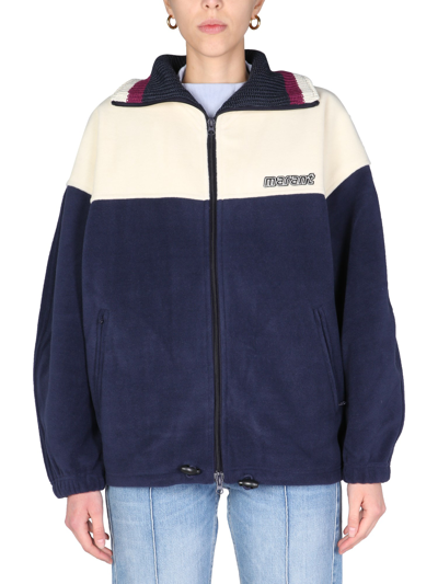 ジャケット ISABEL MARANT ETOILE MADILIA FLEECE ZIP Isabel Marant Étoile Malti Appliquéd Paneled Fleece Jacket
