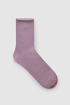 Cos Metallic Socks In Purple
