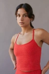 Beyond Yoga Space-dye Slim Racerback Tank Top In Bright Red