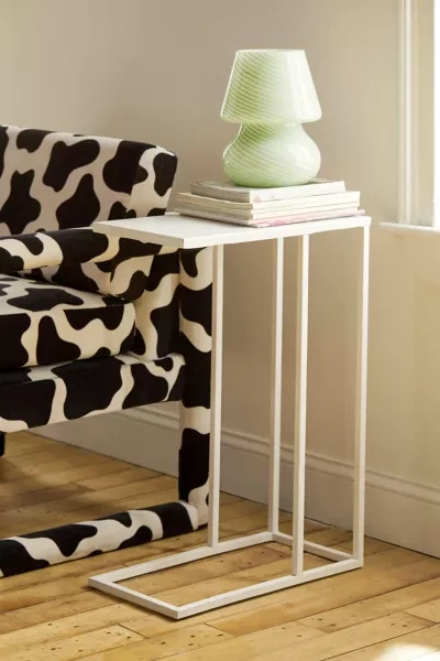 Urban Outfitters Metal C-side Table In White
