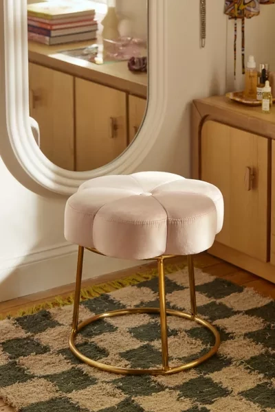 Urban Outfitters Ciara Flower Vanity Stool