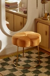 Urban Outfitters Ciara Flower Vanity Stool In Orange