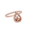 NINA RUNSDORF Rose-cut Brown Diamond Flip Ring