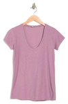 James Perse V-neck T-shirt In Tyrian