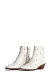 Zadig & Voltaire Tyler Studded Patent Leather Ankle Boots In Flash