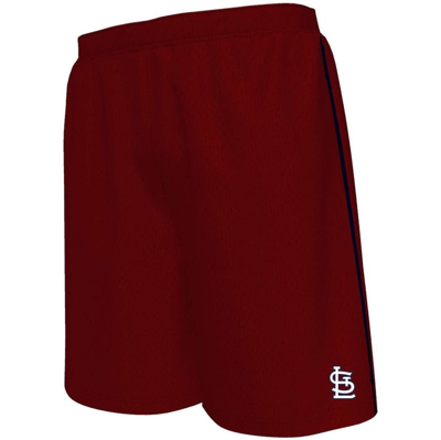 Majestic Fanatics Branded Red St. Louis Cardinals Big & Tall Mesh Shorts