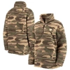 G-III SPORTS BY CARL BANKS G-III SPORTS BY CARL BANKS CAMO PITTSBURGH PENGUINS SHERPA QUARTER-ZIP JACKET