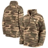 G-iii Sports By Carl Banks Camo Pittsburgh Penguins Sherpa Quarter-zip Jacket In Camo