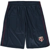 Majestic Fanatics Branded Navy Minnesota Twins Big & Tall Mesh Shorts In Navy