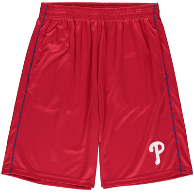 Majestic Fanatics Branded Red Philadelphia Phillies Big & Tall Mesh Shorts