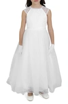 BLUSH BY US ANGELS KIDS' SEQUIN CAP SLEEVE FIRST COMMUNION DRESS