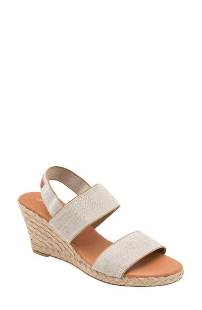 Andre Assous Women's Allison Strappy Espadrille Wedge Sandals In Beige