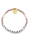 LITTLE WORDS PROJECT YOU CAN DO IT BEADED STRETCH BRACELET