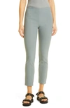 Vince Stitch Front Seam Leggings In Dark Sea Stone