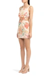 Significant Other Women's Indiana Cutout Linen-blend Mini Dress In Picnic Peonies