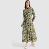 Woolrich Women Green Flower Camou Size L